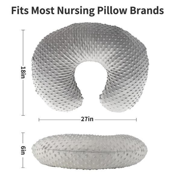 Nursing Pillow Cover 2 Pack Nursing Pillow Slipcovers for Breastfeeding Moms - Picture 5 of 7